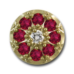 r350t Ruby Bracelet Slide 